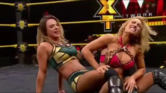 Emma (w/Dana Brooke) vs Carmella