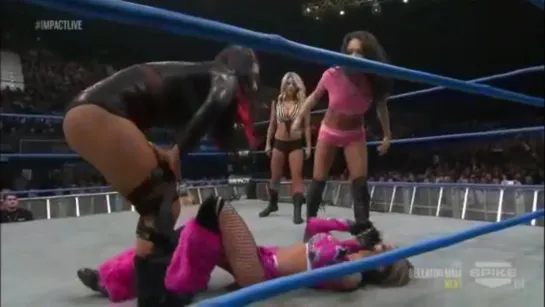 Velvet Sky vs Gail Kim vs Tara (w/Jesse) vs Miss Tessmacher (TNA Women's Knockout title)