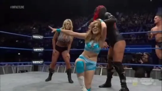 Gail Kim, Tara, & Jesse vs The Blossom Twins(Holly Blossom & Hannah Blossom) & Party Marty