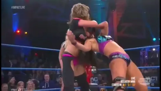 Tara(w/Jesse) vs Velvet Sky(TNA Women's Kmockout title)