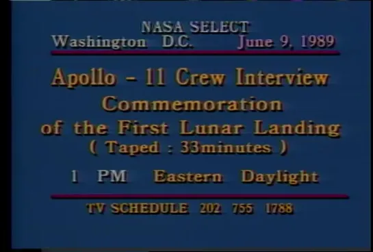 Apollo 11 Crew interview