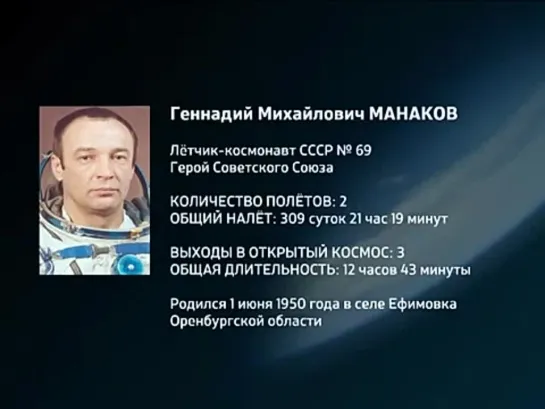 Энциклопедия космонавтов. Геннадий Манаков