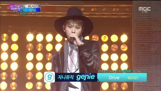 [PERF] 31.12.2014 BEAST - Drive & Good Luck @ Live on MBC Gayo Daejejun