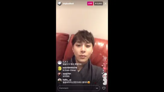 [LIVE] 12.05.2017 JunHyung - Instagram Live Broadcast