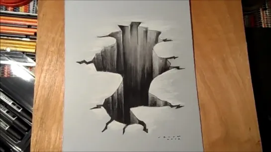 Trick Art on Paper, Drawing 3D Hole