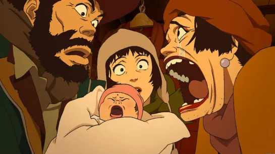 東京ゴッドファーザーズ / Tokyo Godfathers / Однажды в Токио (Токийские крестные) (Сатоси Кон, 2003) - [DUB - Сонотек]