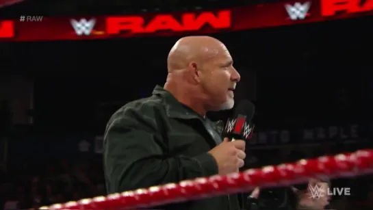 Goldberg promo WWE Mondey Night RAW. 21/11/2016