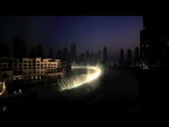 Dubai Fountain - Time to Say Goodbye - Andrea Bocelli and Sarah Brightman - HD