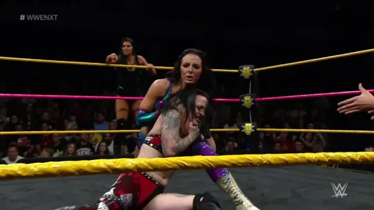 Ruby Riot & Nikki Cross vs Billie Kay & Peyton Royce