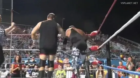 VSPLANET.NET: Kevin Steen vs Jerry Lawler, NEW Wrestling Under the Stars III - Piledriver Match