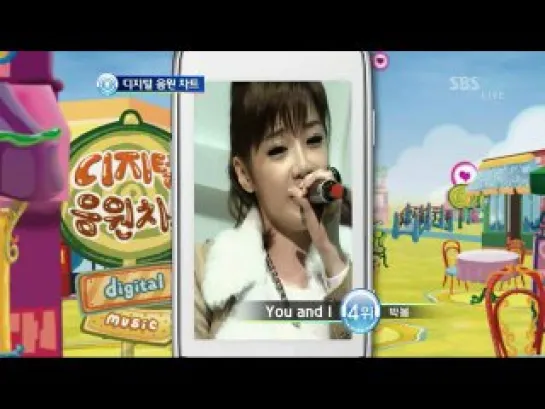 [CHART] 13.12.2009 Digital Music Chart - YoSeob & IU @ SBS Inkigayo