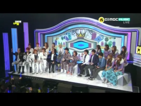 [SHOW] MBC Music Show Champion.1 - Talk & MY MY (Remix ver.)  [120214]