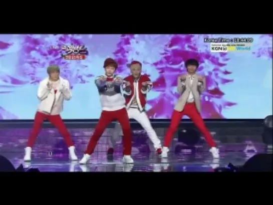 [PERF][21.12.2012] Zelo, Sungjae, Chunji & Donghyun  - "Loving You" Special Stage @ Music Bank Special