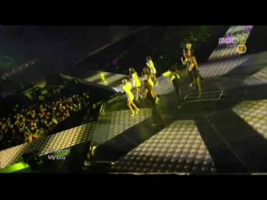 111231 Secret - Going crazy (Song Ji Eun and Bang Yong Guk) & Shy Boy (MBC Korean Music Festival)