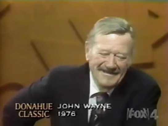 Phil Donahue interviews John Wayne (1976) eng english