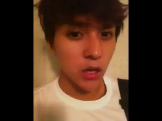 [SELFCAM] 6.06.2011 DongWoon - Message to B2UTYs @ DongWoon's Twitter