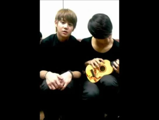 [SELFCAM] 3.06.2011 YoSeob & DongWoon - Fiction (Acoustic Version) @ DongWoon's Twitter