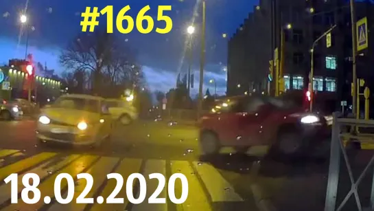 Подборка аварий и ДТП 18.02.2020 ВИДЕО №1665