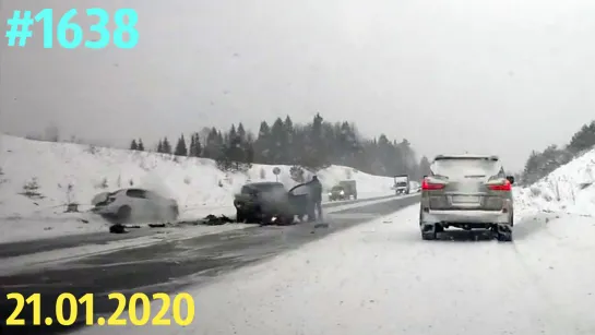 Подборка ДТП и аварий за 21.01.2020. Видео №1638