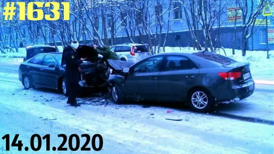 Новая подборка ДТП и аварий от канала «Дорожные войны!» за 14.01.2020. Видео № 1631.