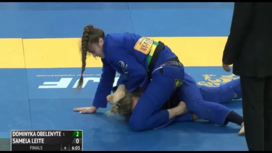 Dominyka Obelenyte vs Samela Leite Super Heavyweight Final #ibjjfpan16