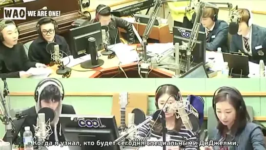 [РУСС.САБ]131107 EXO(Suho Kai) & Jung Joon Young - Wolf Live @ Kiss The Radio