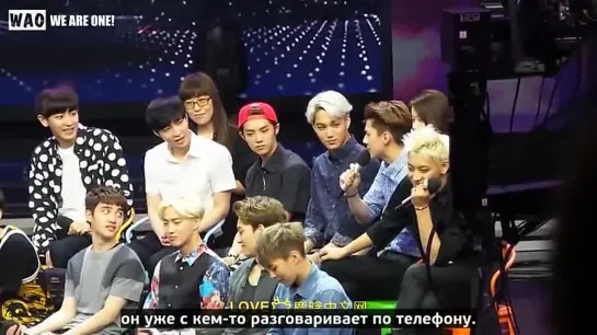 [РУСС.САБ] 140707 Разговорчики Сухо @ Happy Camp Fancam