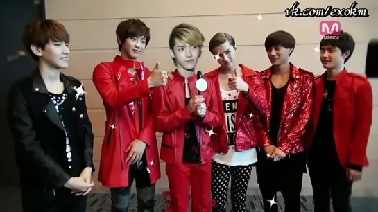 [РУСС. САБ] JJANG! MAMA 2012 backstage EXO & SHINee cut