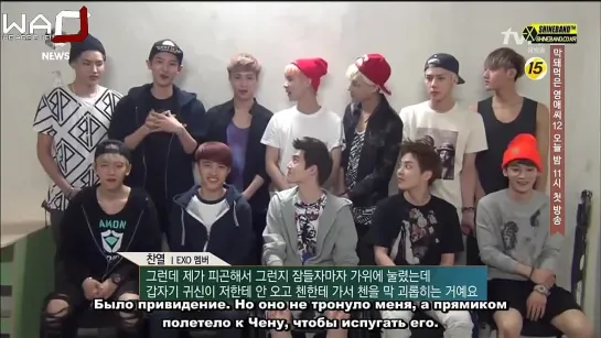 [РУСС.САБ] 130718 E NEWS EXO Cut