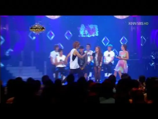 [SHOW] 1.08.2010 HyunSeung Dancing to Poker Face @ SBS Kim Jung Eun's Chocolate