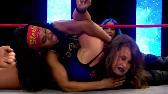 Tasha Steelz (w/Kiera Hogan) vs Jordynne Grace (w/Rachael Ellering)