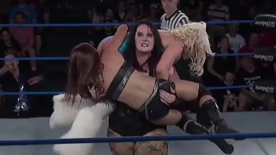 Havok vs Madison Rayne vs Taya Valkyrie (w/John E. Bravo)