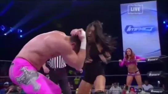 Maria & Mike Bennett vs Gail Kim & Drew Galloway