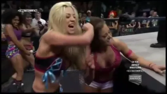 Brooke vs Taryn Tarrell (w/Jade & Marti Bell)(TNA Women's Knockout title)