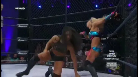 Taryn Terrell (w/Jade & Marti Bell) vs Gail Kim (TNA Women's Knockout title)