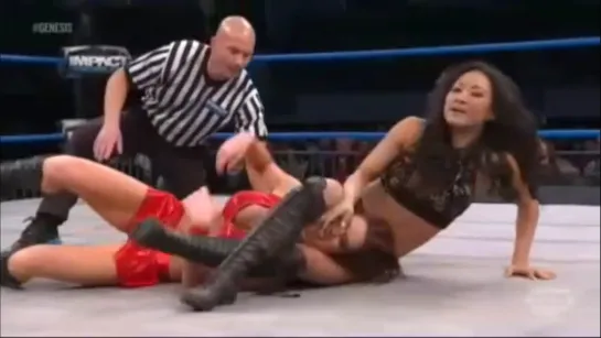 Madison Rayne vs Gail Kim (w/Lei'D Tapa)(TNA Women's Knockout title)