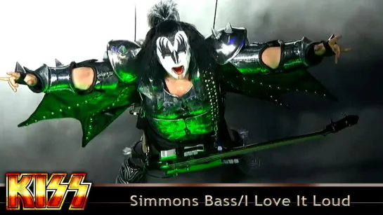 KISS - Gene Simmons Bass Solo/I Love It Loud (2010) (Official Live Video)