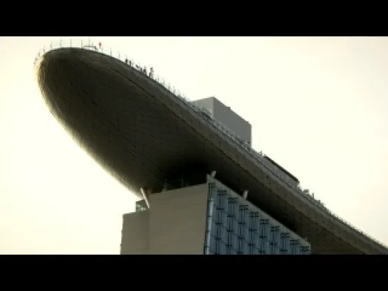 Hotel "Marina Bay Sands" Skypark BASE Jump. (Singapore, 2012)