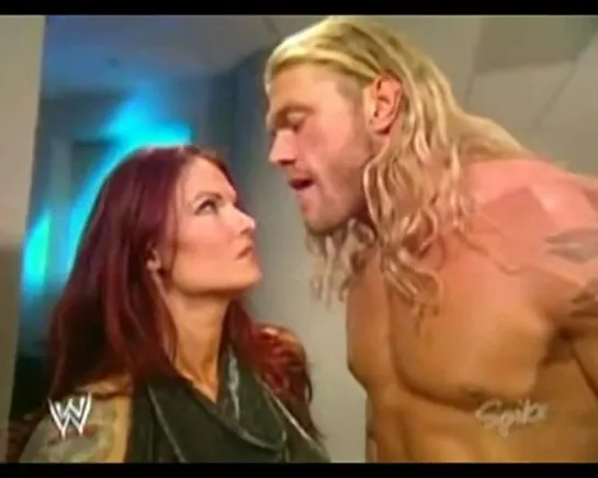 Lita,Christy Hemme & Edge backstage(WWE Raw 17.05.2005)