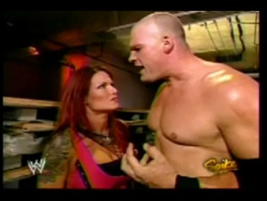 Lita & Kane backstage(WWE Raw 02.08.2004)