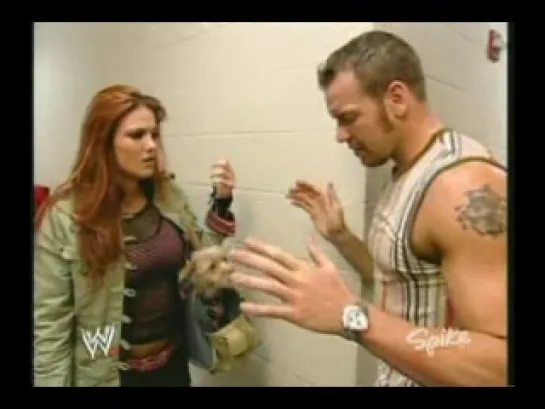 Lita & Christian backstage(WWE Raw 17.11.2003)