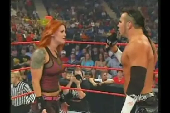 Lita & Matt Hardy vs Molly Holly(c) & Eric Bischoff(WWE Raw 17.11.2003)