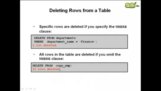 18 Oracle 10g Sql_12. DML. INSERT, UPDATE, DELETE