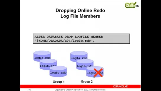 28 Oracle 9i-10g Redo logs