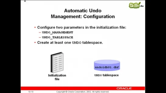 31 Oracle 9i-10g Управление сегментами отката