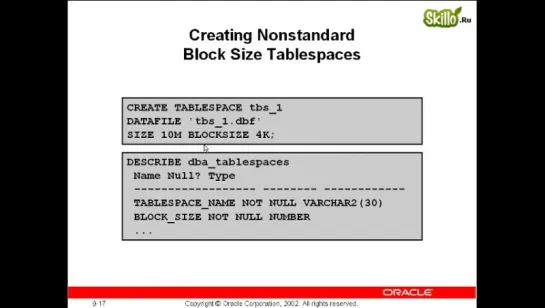 37 Oracle 9i-10g Структуры хранения