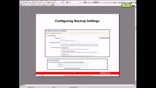 41 Oracle 10g Database backups