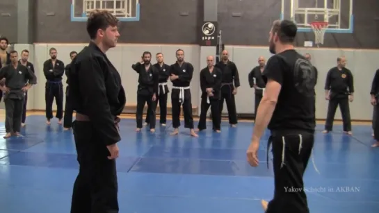 Jumonji in Battle, Yakov Schacht seminar, Ninjutsu Akademie Hamburg in AKBAN