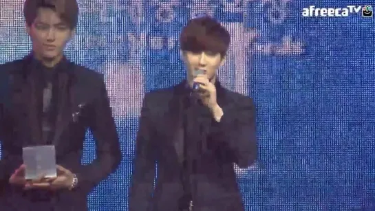 [VIDEO] 140228 EXO won "Netizen Award" @ Korean Music Awards