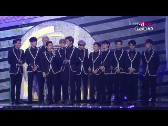 [VIDEO] 140123 EXO  Won Bonsang Award @ 23rd Seoul Music Awards